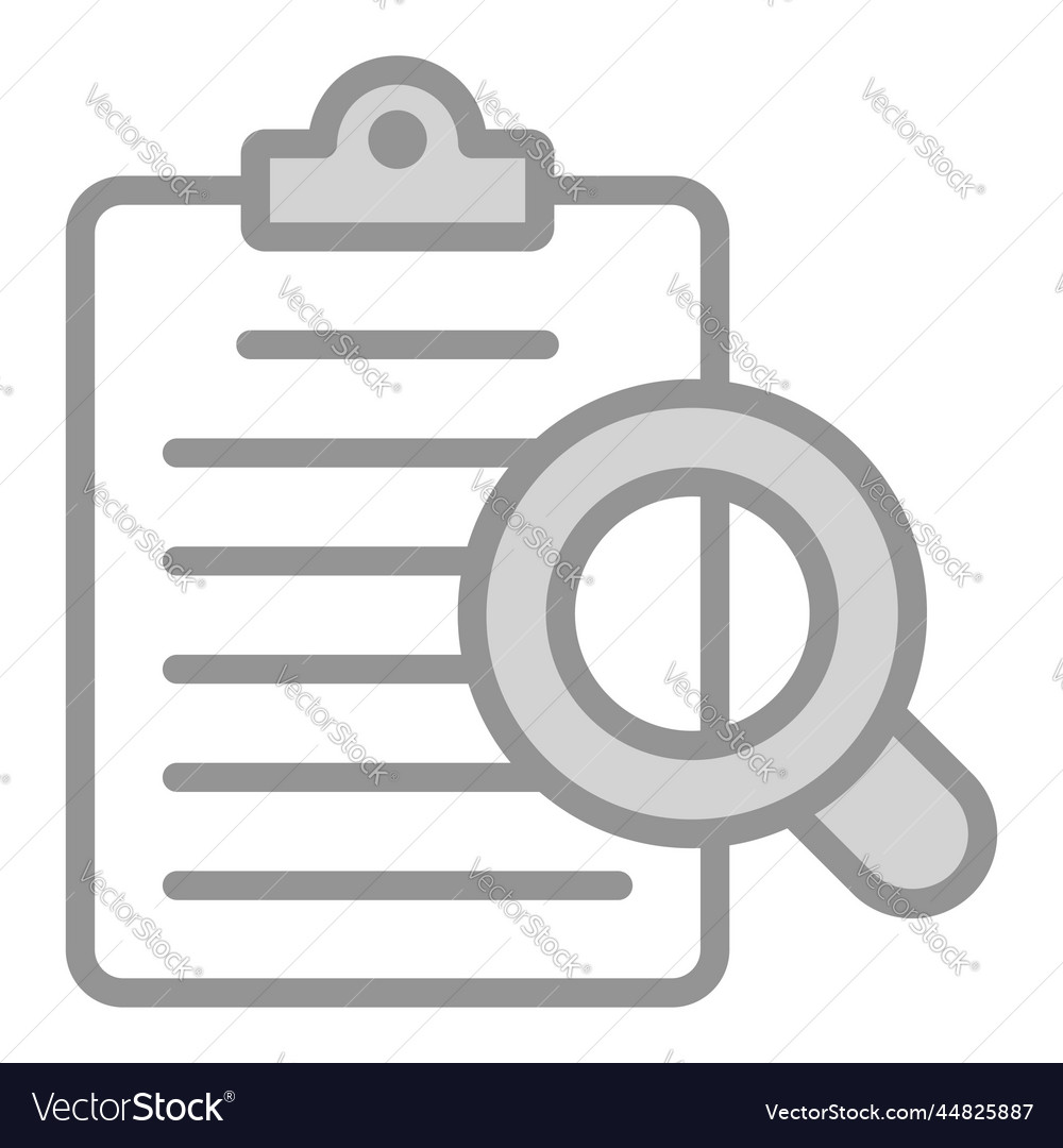 Audit file icon user interface as a simple sign