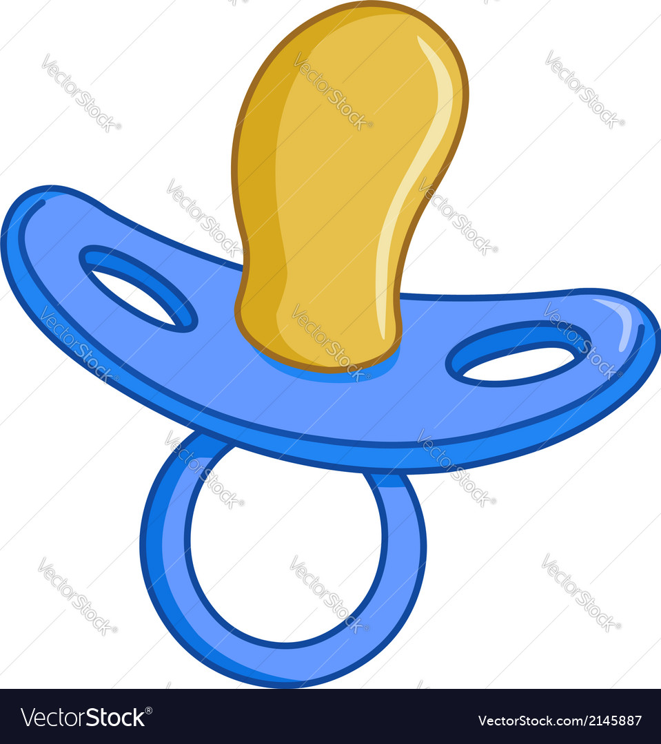 Download Blue pacifier Royalty Free Vector Image - VectorStock