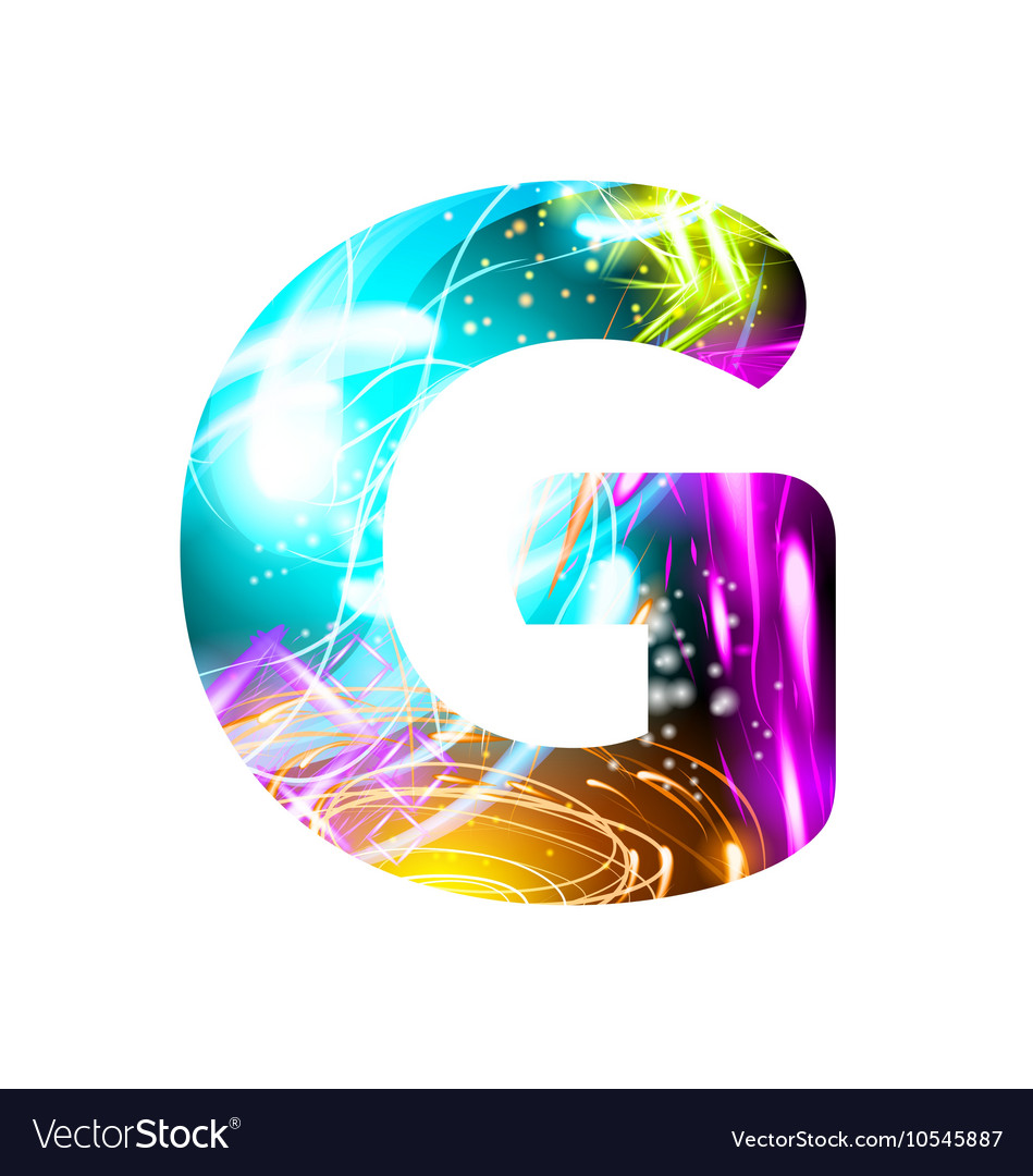 Glowing light effect neon font color design text