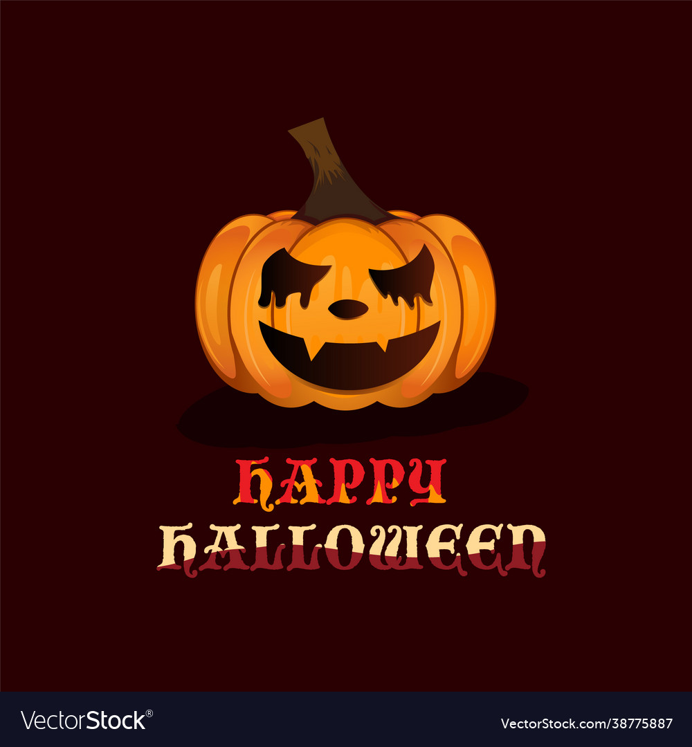 Halloween pumpkin Royalty Free Vector Image - VectorStock