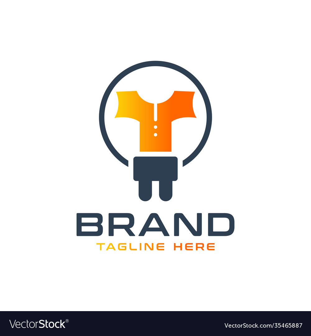 Modern electric protective suit logo Royalty Free Vector