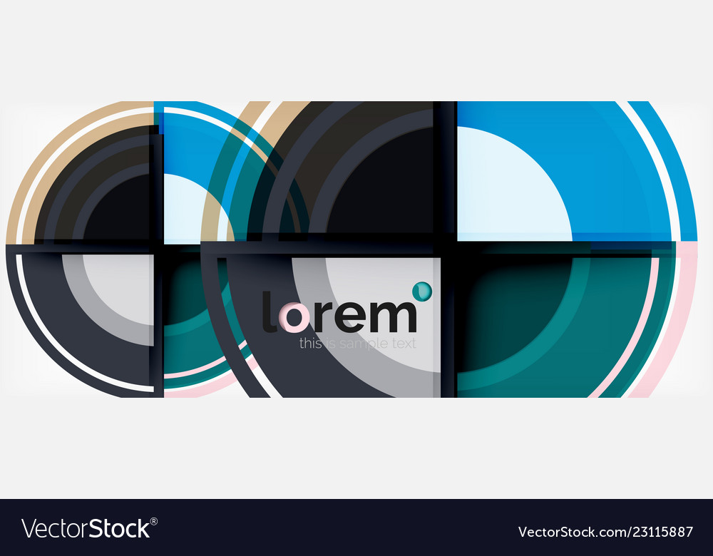 Multicolored round shapes abstract background Vector Image Multicolored round shapes abstract background