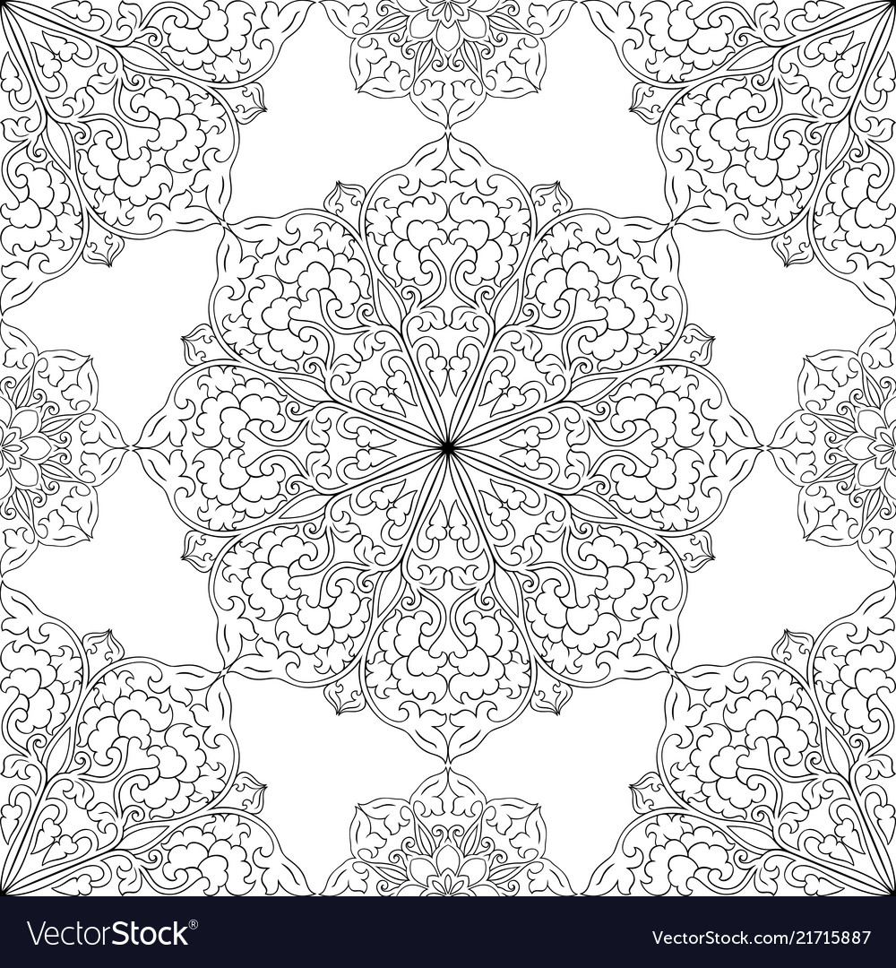 Ornamental abstract pattern