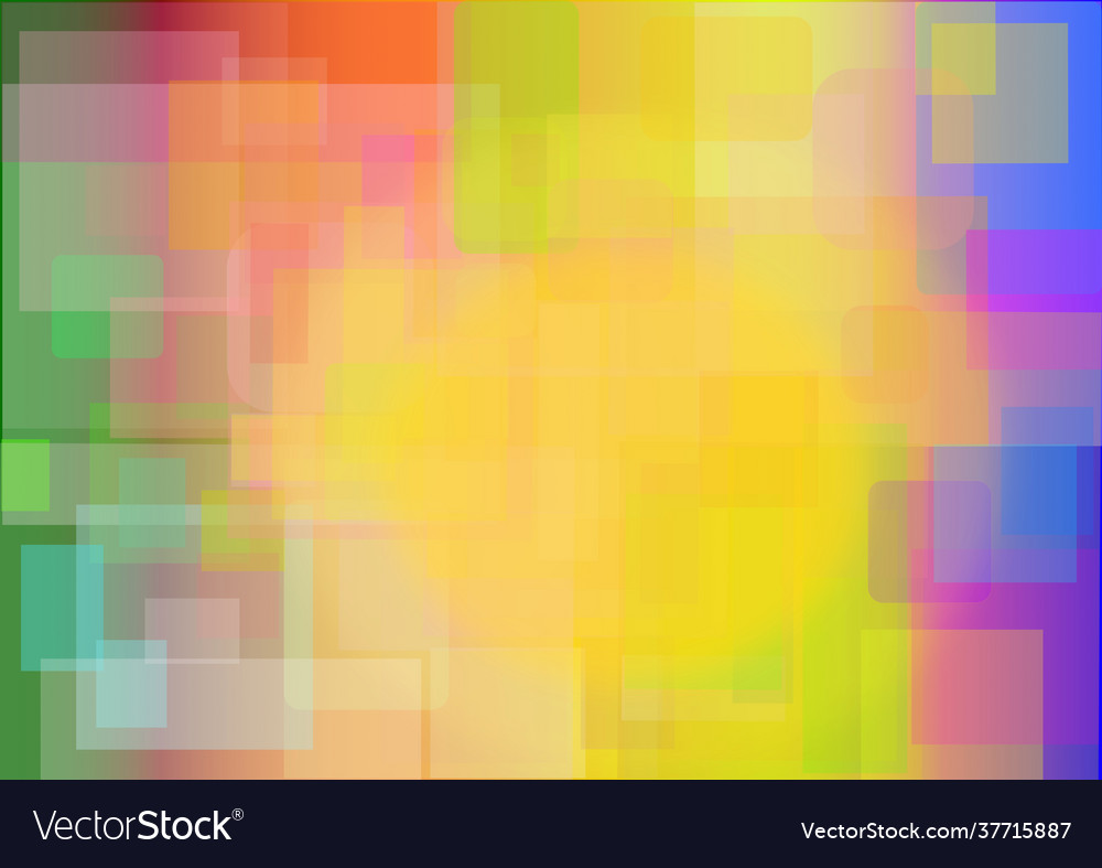 Rainbow colors in a background image with squares vector image Rainbow colors in a background image with squares