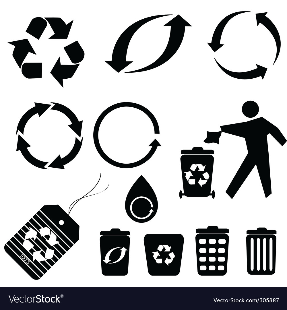 Recycling icons