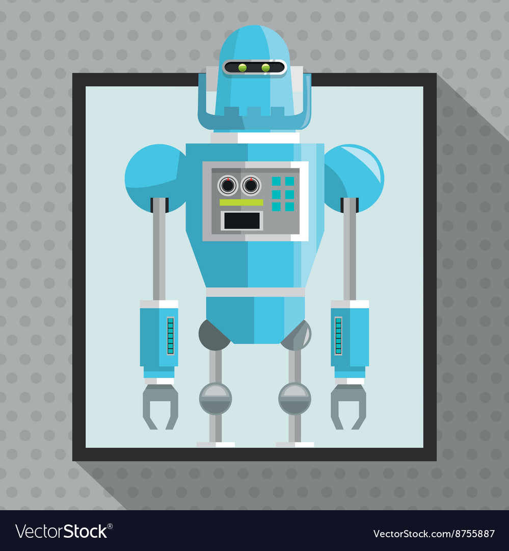 Robot design technology concept colorful