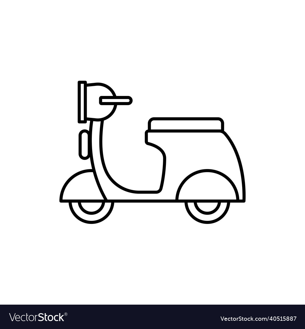 Scooter icon motorcycle icon Royalty Free Vector Image