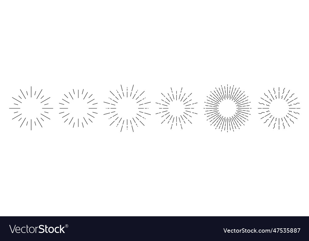 Star burst vintage circle background Royalty Free Vector