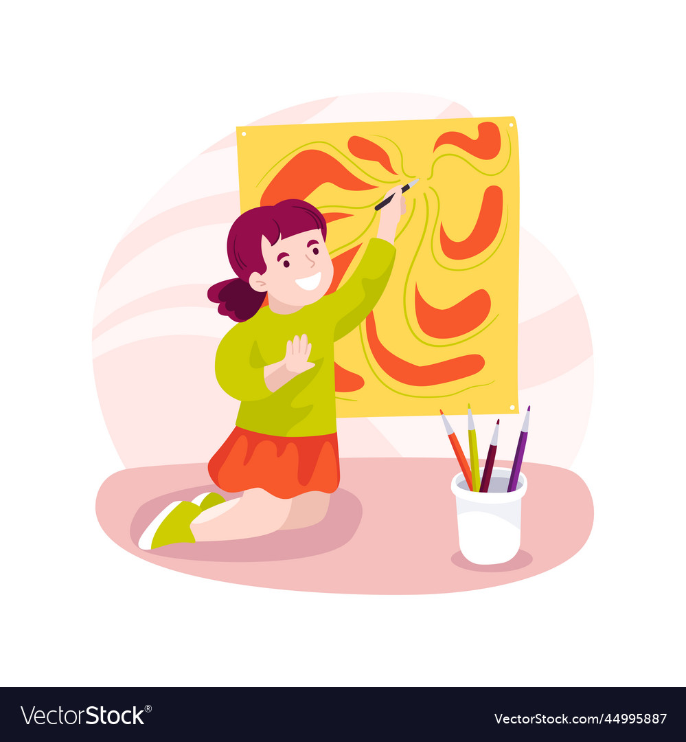 Working on patterns isolated cartoon vector image Working on patterns isolated cartoon