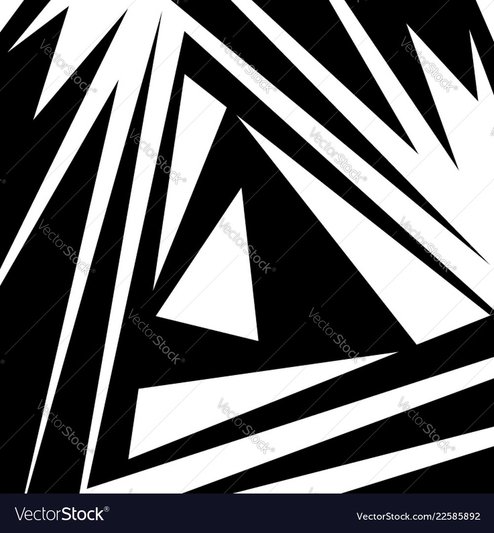 Abstract artwork with edgy pointed shapes