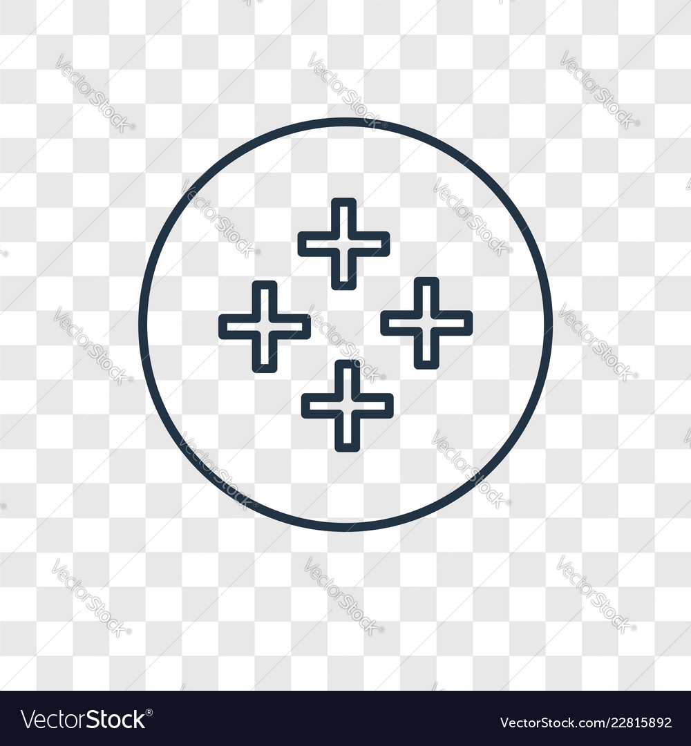 Button concept linear icon isolated