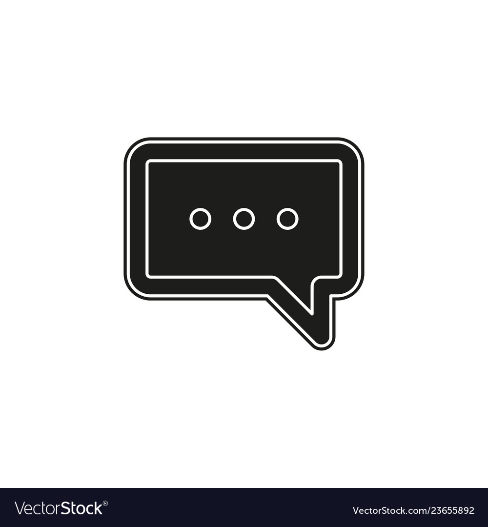 Chat mobile icon with text message - sms