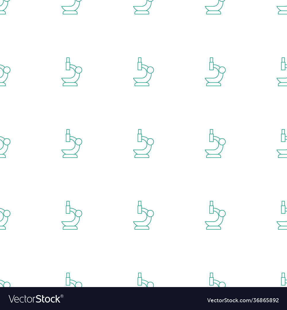Microscope icon pattern seamless white background