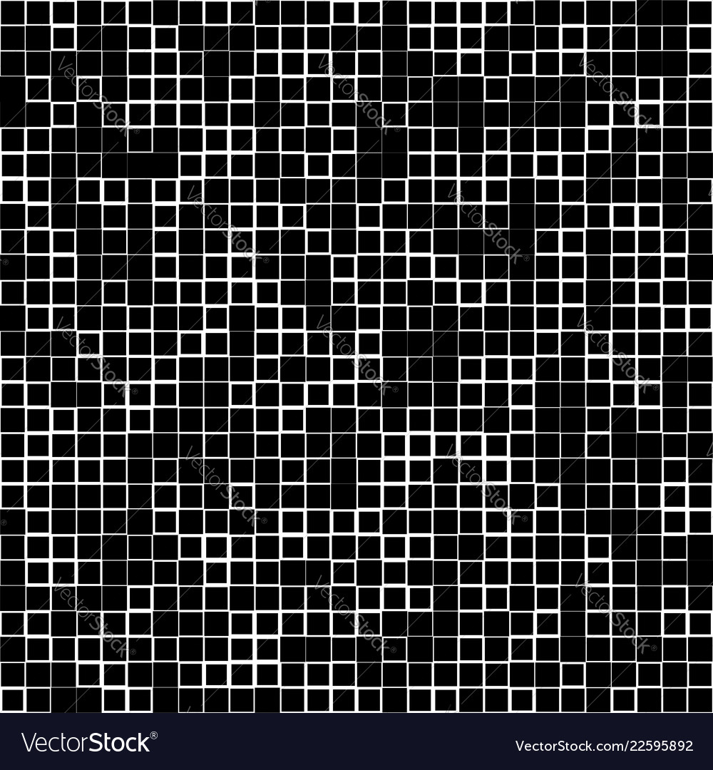 Mosaic pattern with random squares - black vector image Mosaic pattern with random squares - black