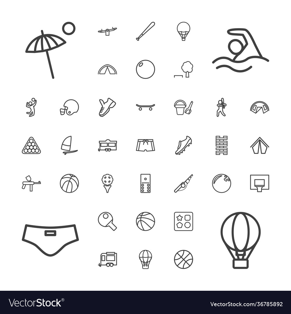 Recreation icons