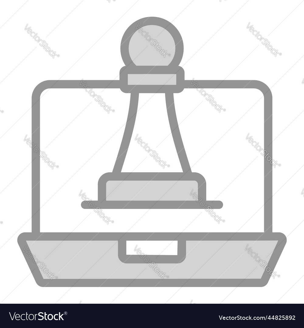 Strategy icon user interface as a simple sign
