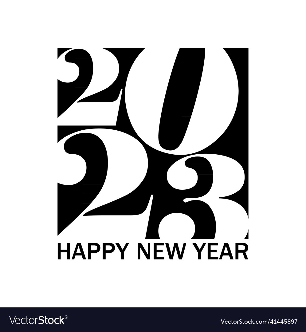 2023 happy new year background cover of card