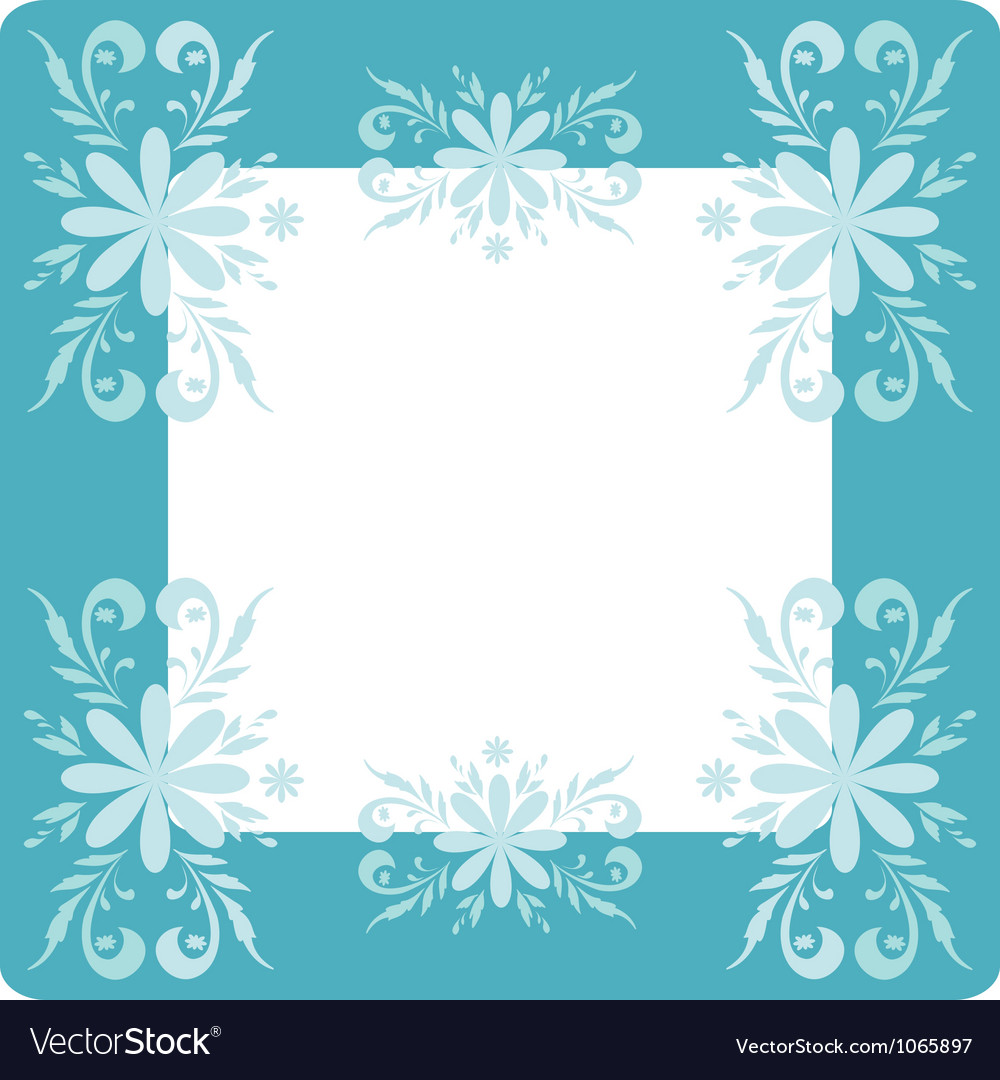 Background flowers and frame