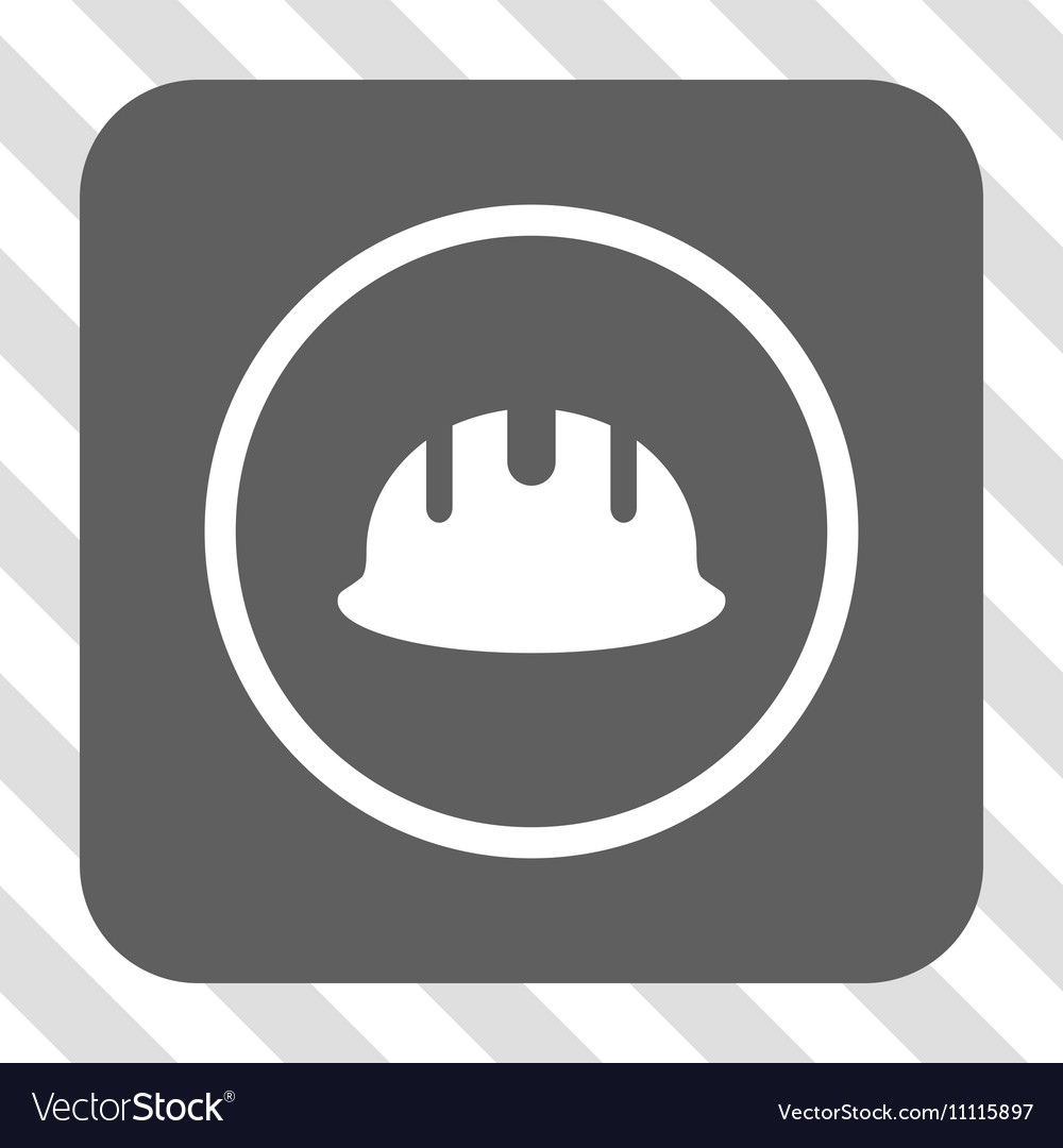 Builder hardhat rounded square button
