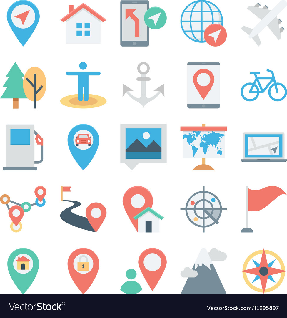 Navigation & Location Icons