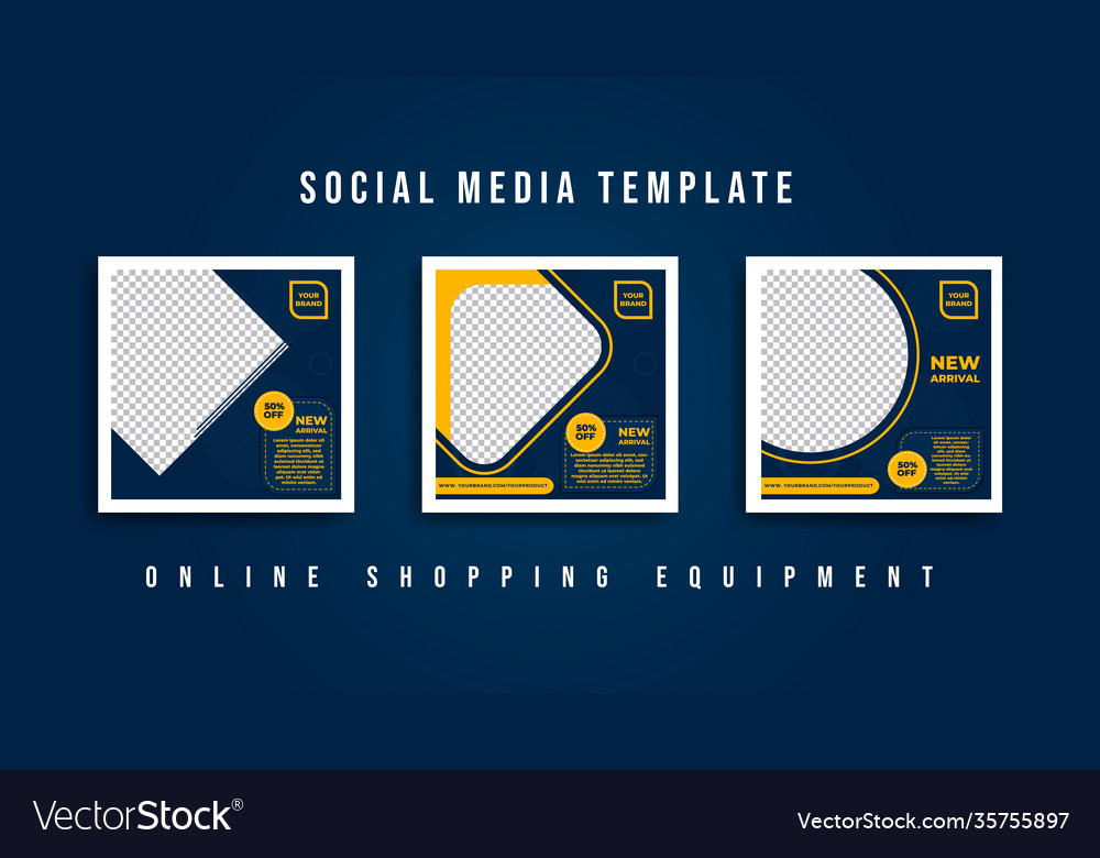 Social media template for digital marketing