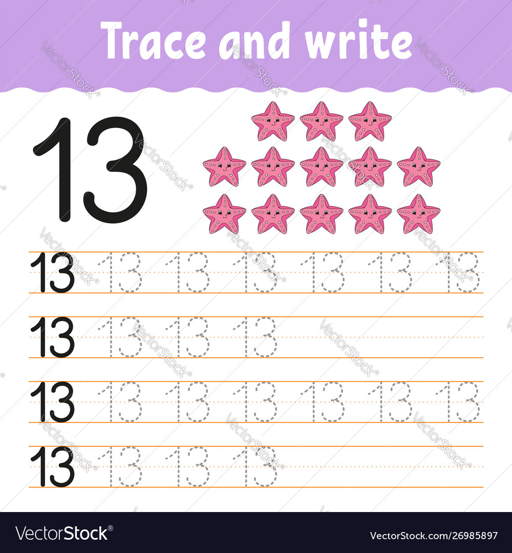 Trace and write handwriting practice learning