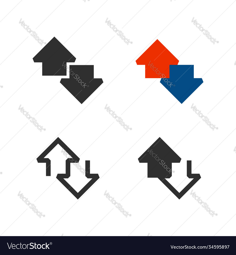 Up and Down Arrows - Icon Set