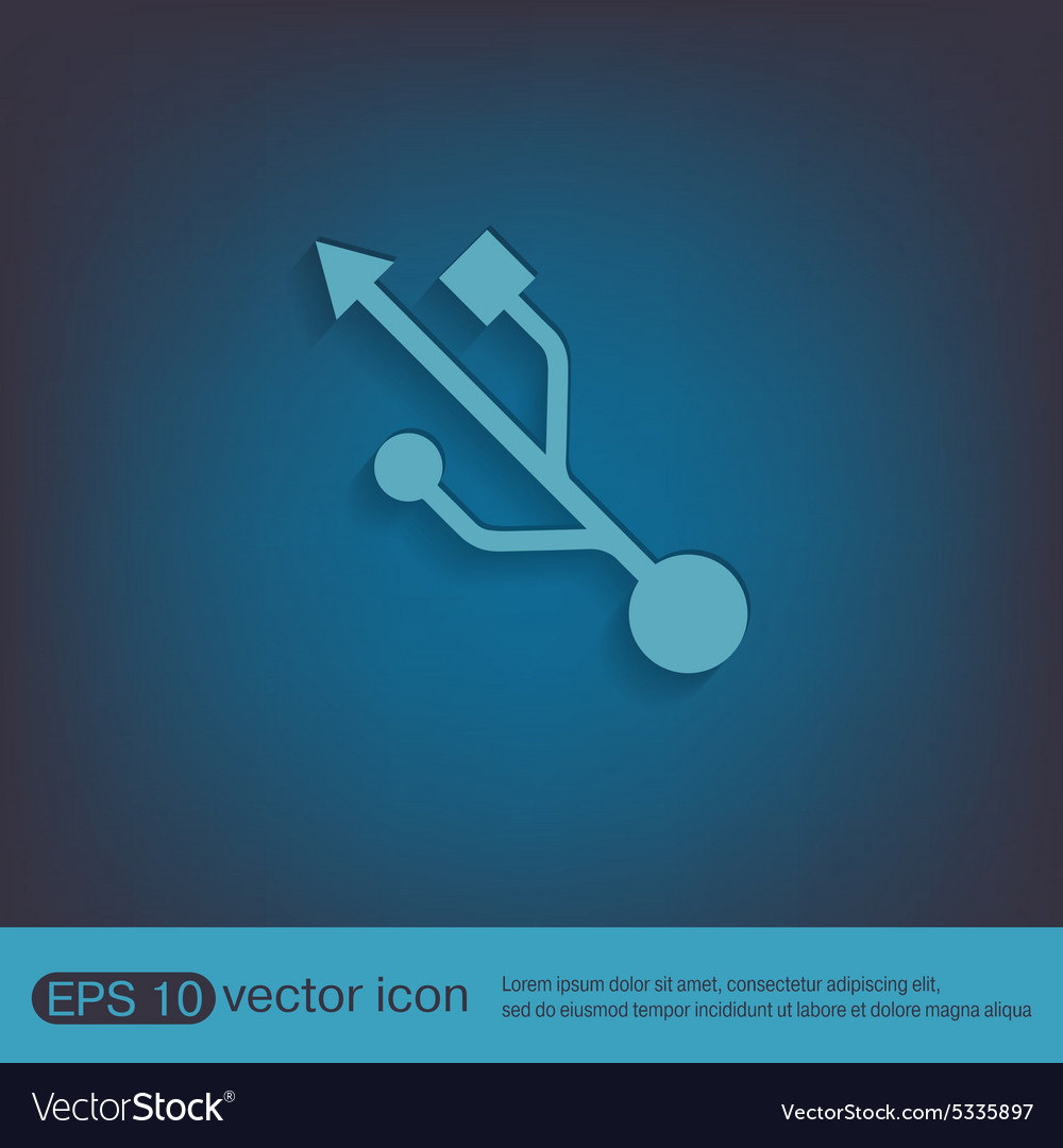 Usb symbol icon computer sign