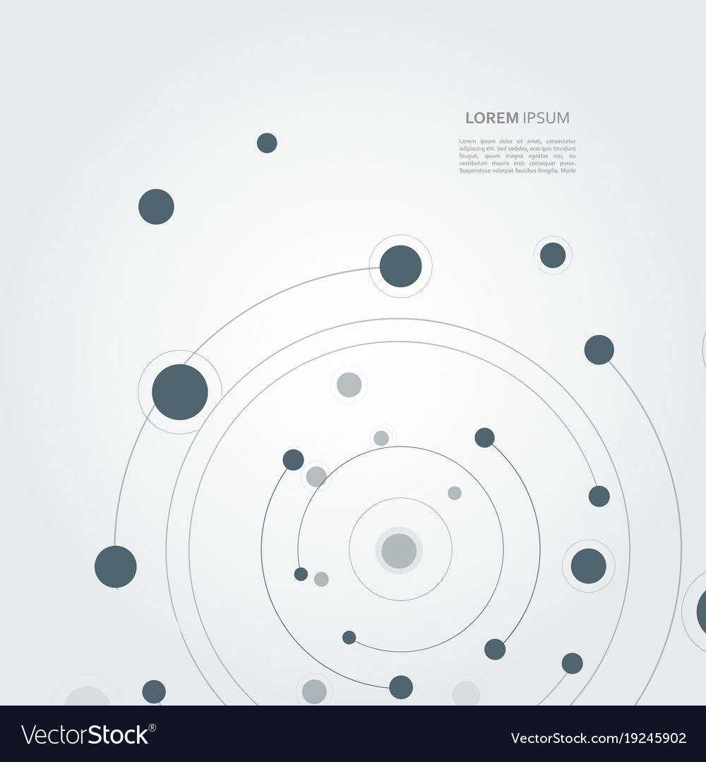 Connect circle background page template