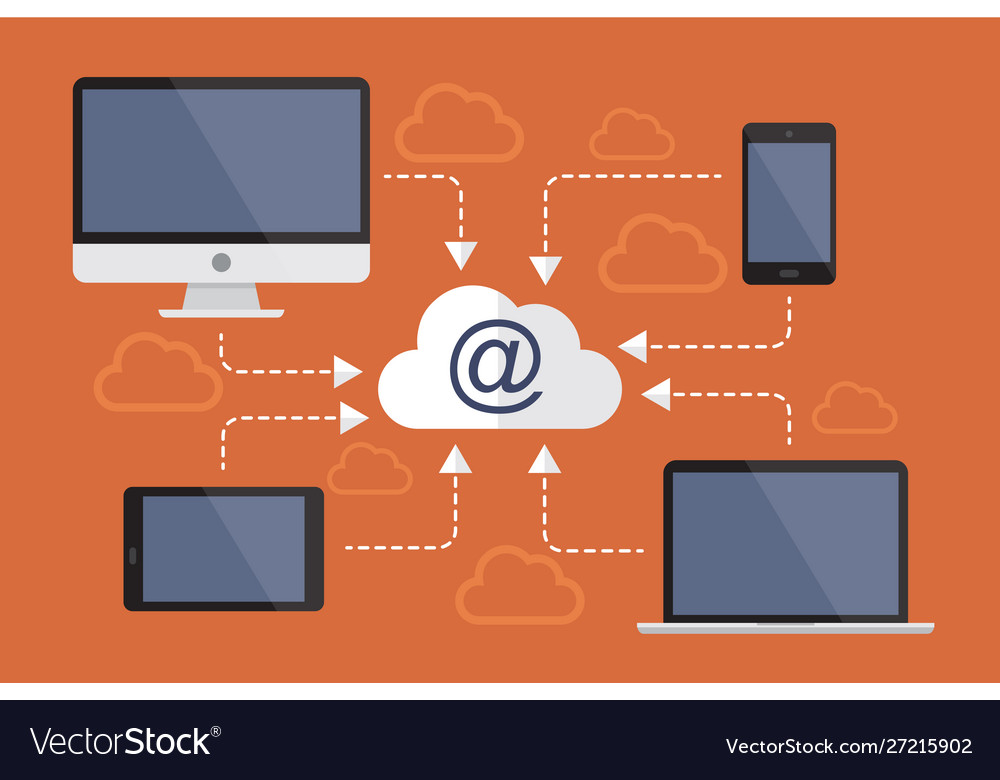 Internet upload vector image Internet upload