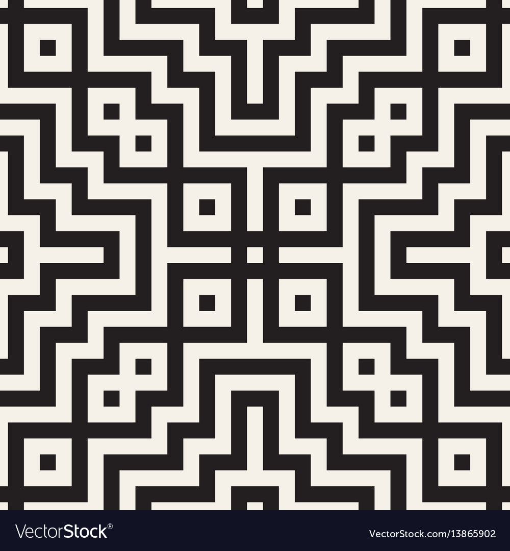 Maze tangled lines contemporary graphic abstract