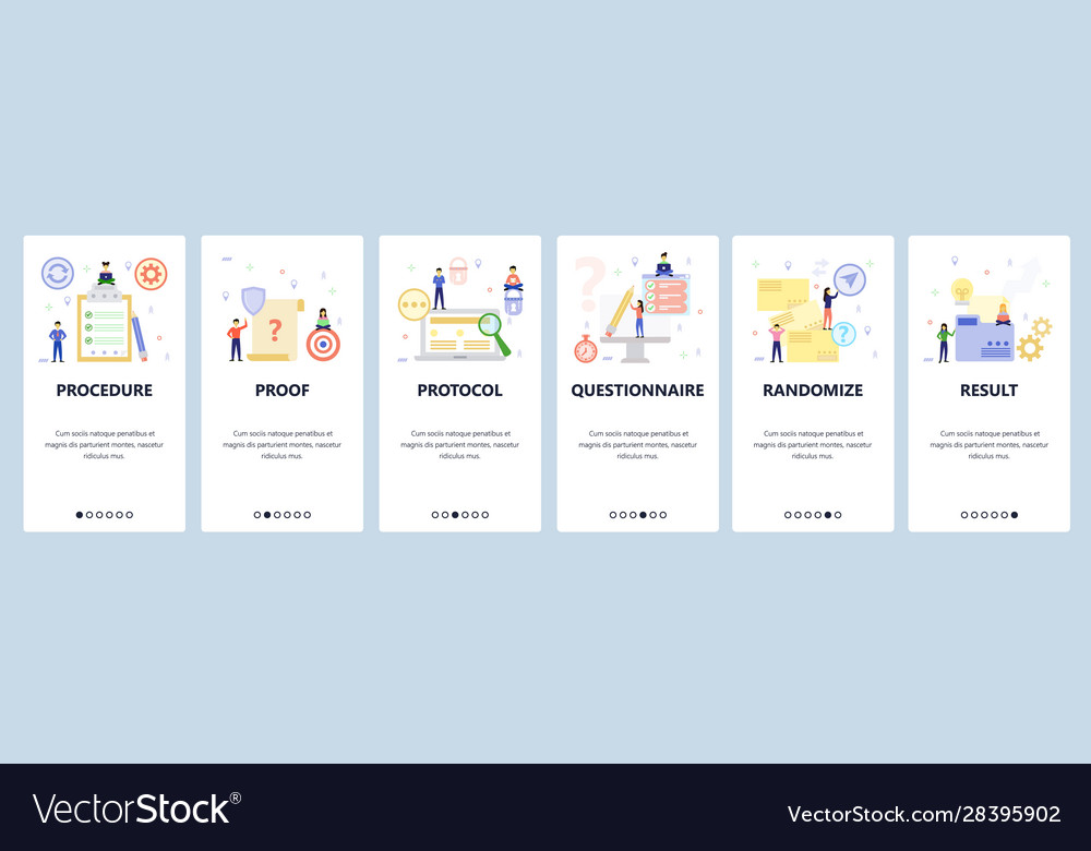 Mobile app onboarding screens computer folder