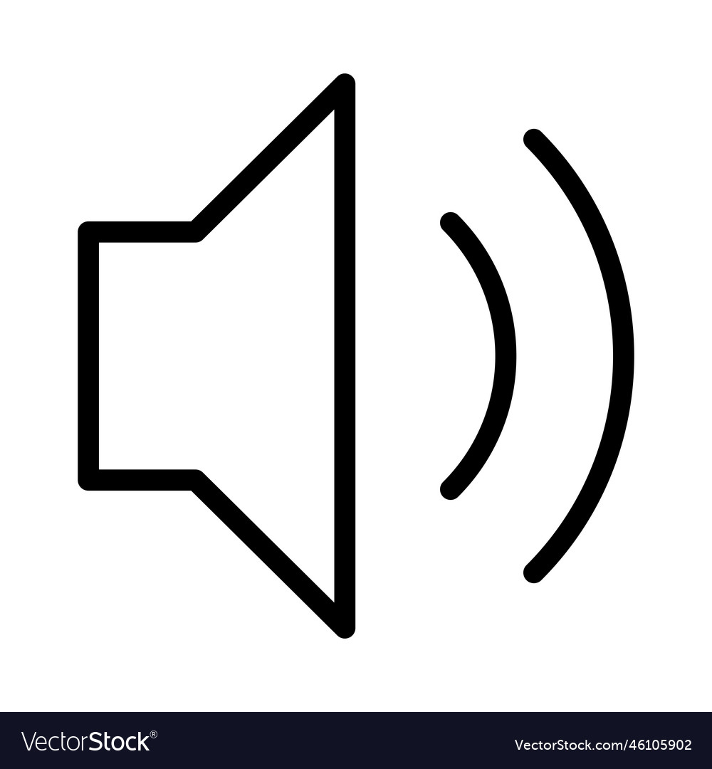 Sound icon Royalty Free Vector Image - VectorStock
