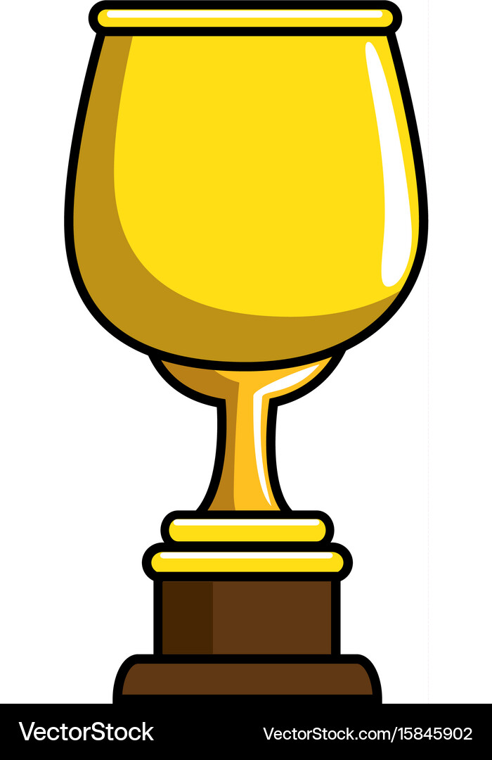 Trophy cup icon Royalty Free Vector Image - VectorStock