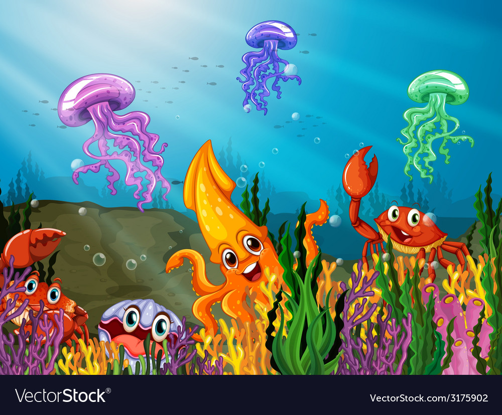 Underwater Royalty Free Vector Image - VectorStock