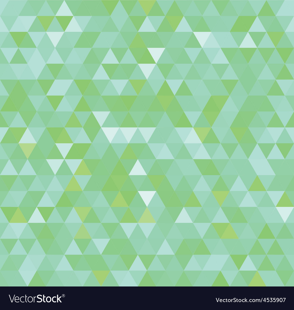 Abstract green triangle background Royalty Free Vector Image