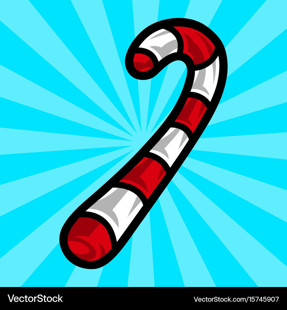 Candy cane Royalty Free Vector Image - VectorStock