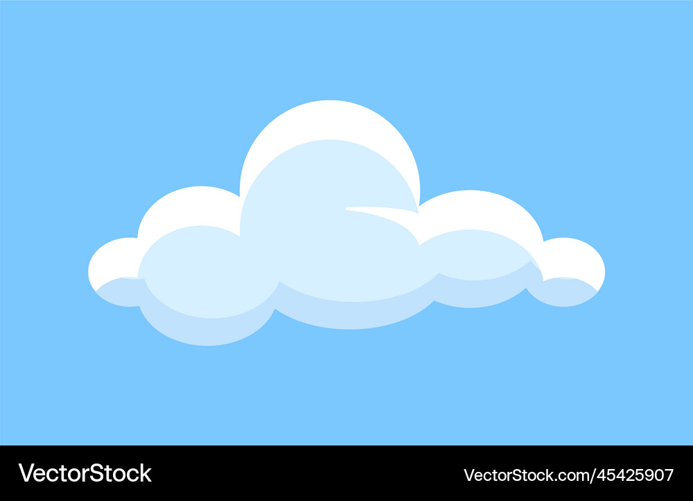 Cute cloud icon Royalty Free Vector Image - VectorStock