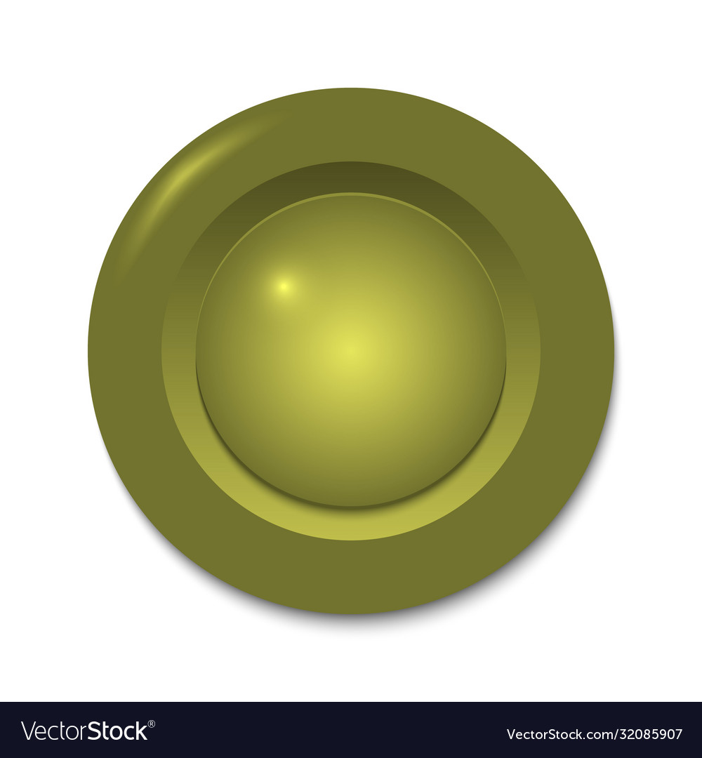 Gold circle button template for your design