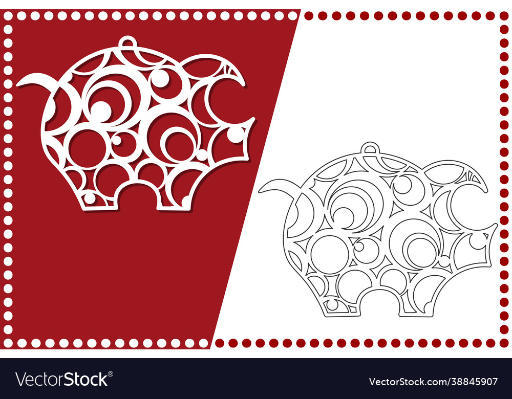Modernes neues Jahr Spielzeug für Laser vector image Modernes neues Jahr Spielzeug für Laser