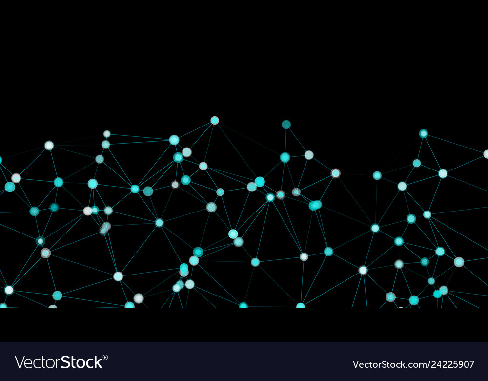 Neural network graph triangles shapes and circles vector image Neural network graph triangles shapes and circles