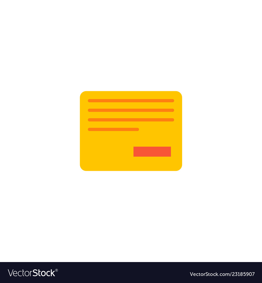 Remove task icon flat element Vector Image Remove task icon flat element