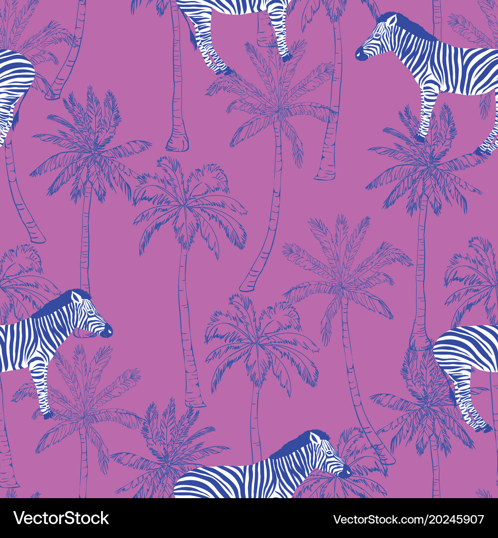 Zebra stripes seamless pattern Royalty Free Vector Image