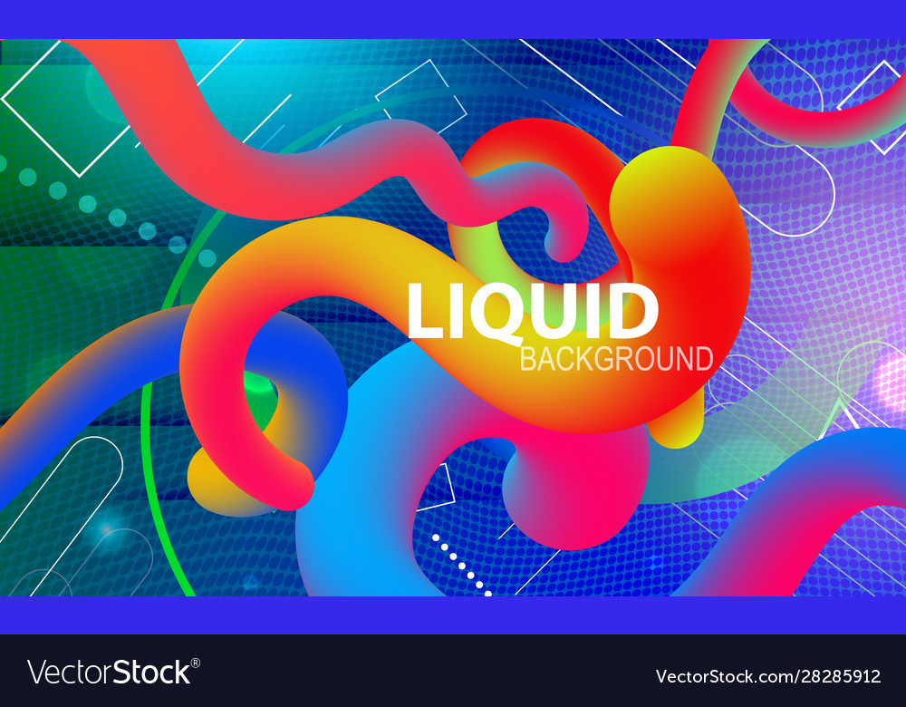 3d liquid color background design fluid gradient vector image 3d liquid color background design fluid gradient