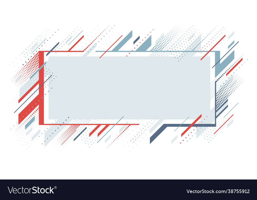 Artistic colorful frame with different elements