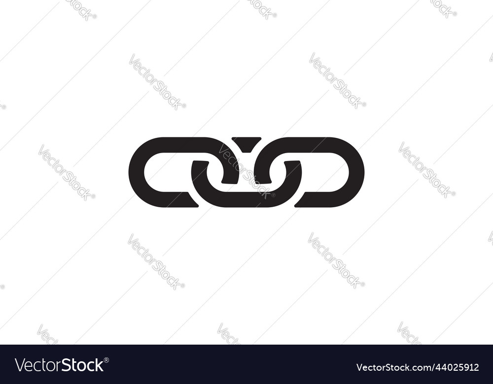 Chain link icon connection sign linked interface
