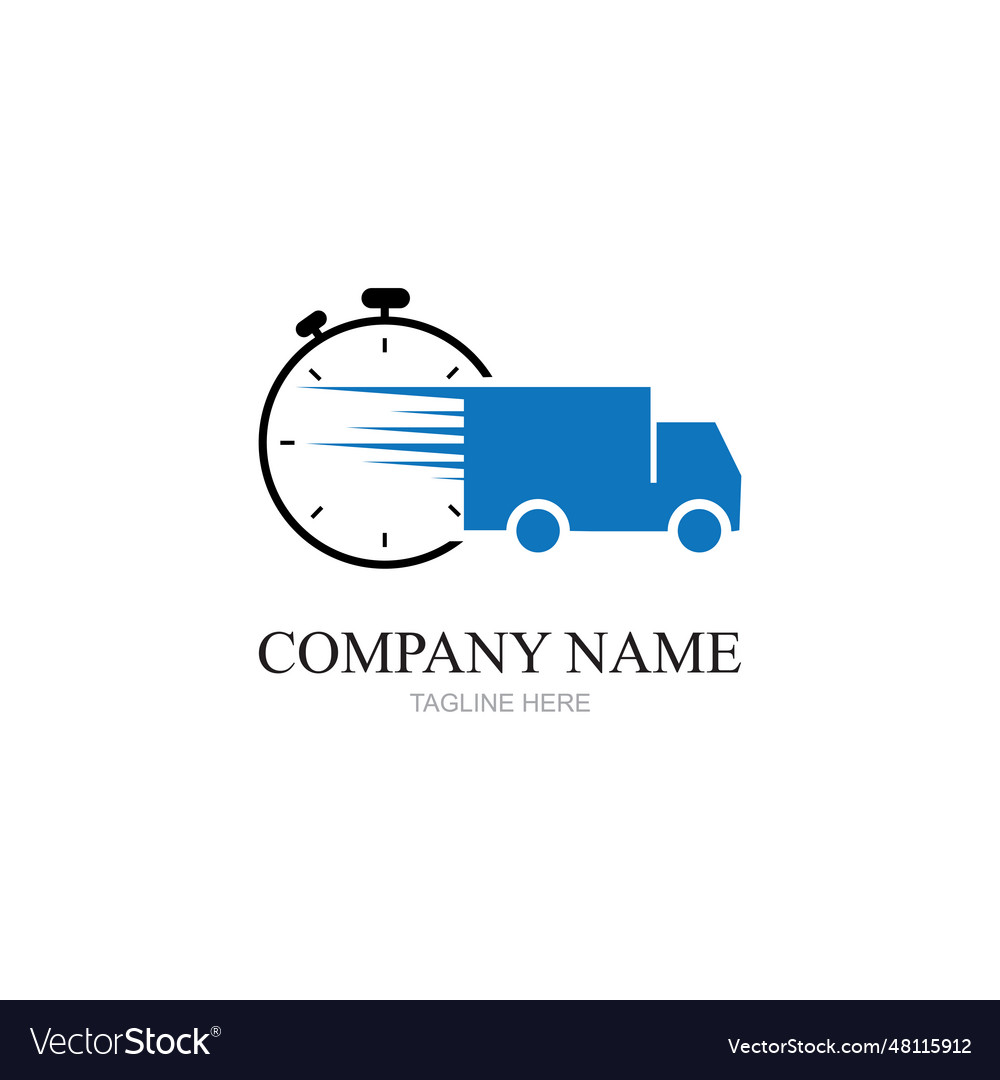 Delivery solution logo designdelivery service Vector Image