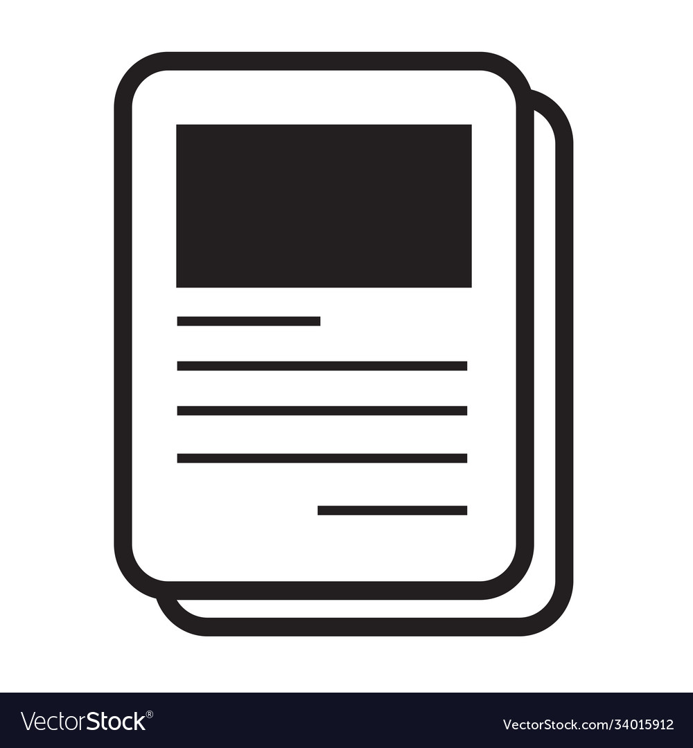 Document icon Vector Image Document icon