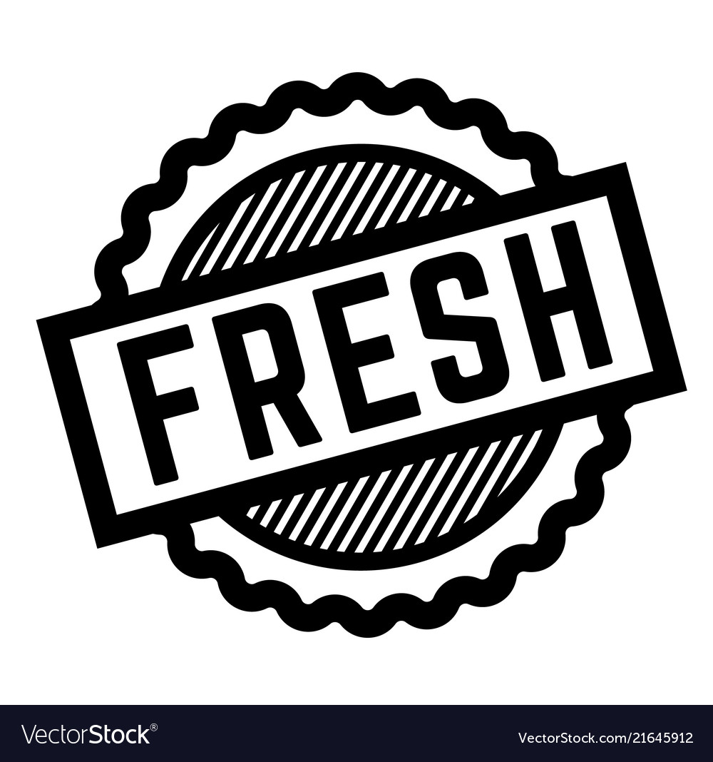 Fresh black stamp Royalty Free Vector Image - VectorStock