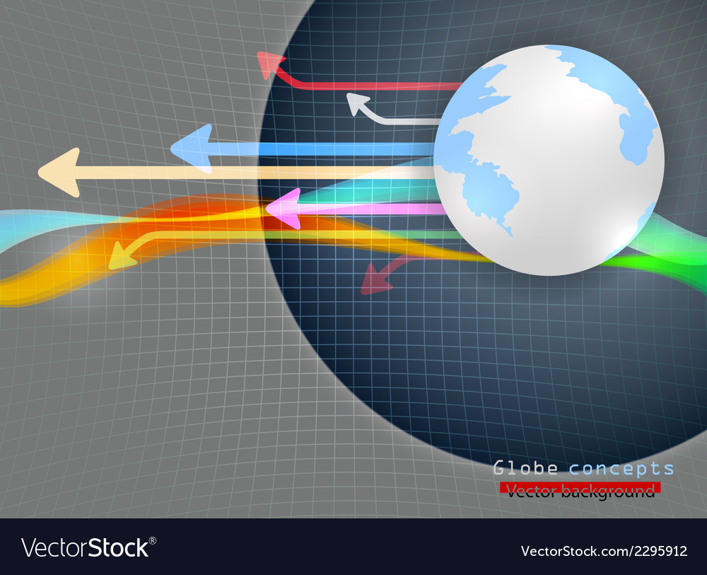 Global concepts abstract background